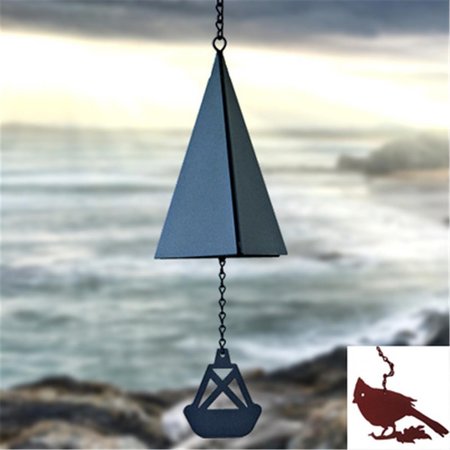 NORTH COUNTRY WIND BELLS INC North Country Wind Bells  Inc. 108.5006 Castine Harbor Bell with cardinal wind catcher 108.5006